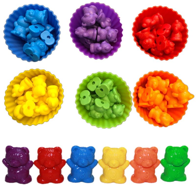 Counting-Bears-With-Stacking-Cups-Montessori-Rainbow-Matching-Game-Educational-Color-Sorting-Toys-For-Baby-Toy-4